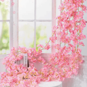 Artificial Cherry Blossom Garland Factory – Professional Wedding Vine & Peach Blossom Flower Manufacturer and Supplier - SKU-2025-023
