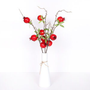 Factory Direct Artificial Fruit Branches Faux Apple Persimmon Pomegranate and Orange Stems Wholesale SKU: SINO-0051