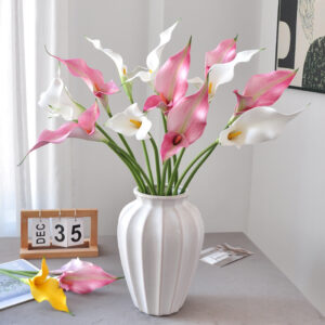 Real Touch Artificial Calla Lily Flower, EVA Faux Flower for Home Decor, Table Centerpiece, Photography Prop and Wholesale Floral Arrangement SKU: SINO-0067