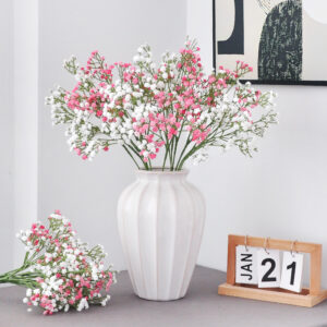 Real Touch Artificial Gypsophila Flowers Faux Baby's Breath Bouquet for Wedding and Home Decoration SKU: SINO-0072