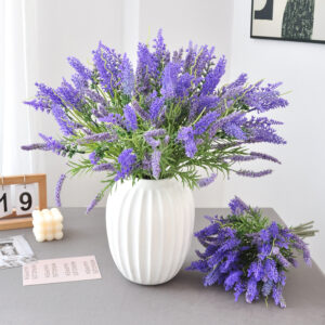 Wholesale Artificial Lavender Flowers for Shopping Mall Window Display and Commercial Decor SKU: SINO-0074