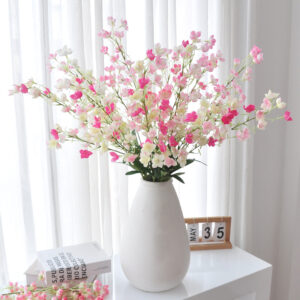 Wholesale Artificial Lily of the Valley Flowers, Faux Wind Chime Floral Bouquet, Ins Style Korean Decorative Flowers for Events, Wedding & Photography Use SKU: SINO-0078