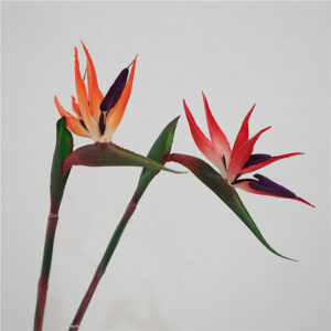 Artificial Bird of Paradise Flower Stem Real Touch Faux Tropical Flower for Living Room Decor, Office Display, Wedding Decoration and Photography Props SKU: SINO-0091